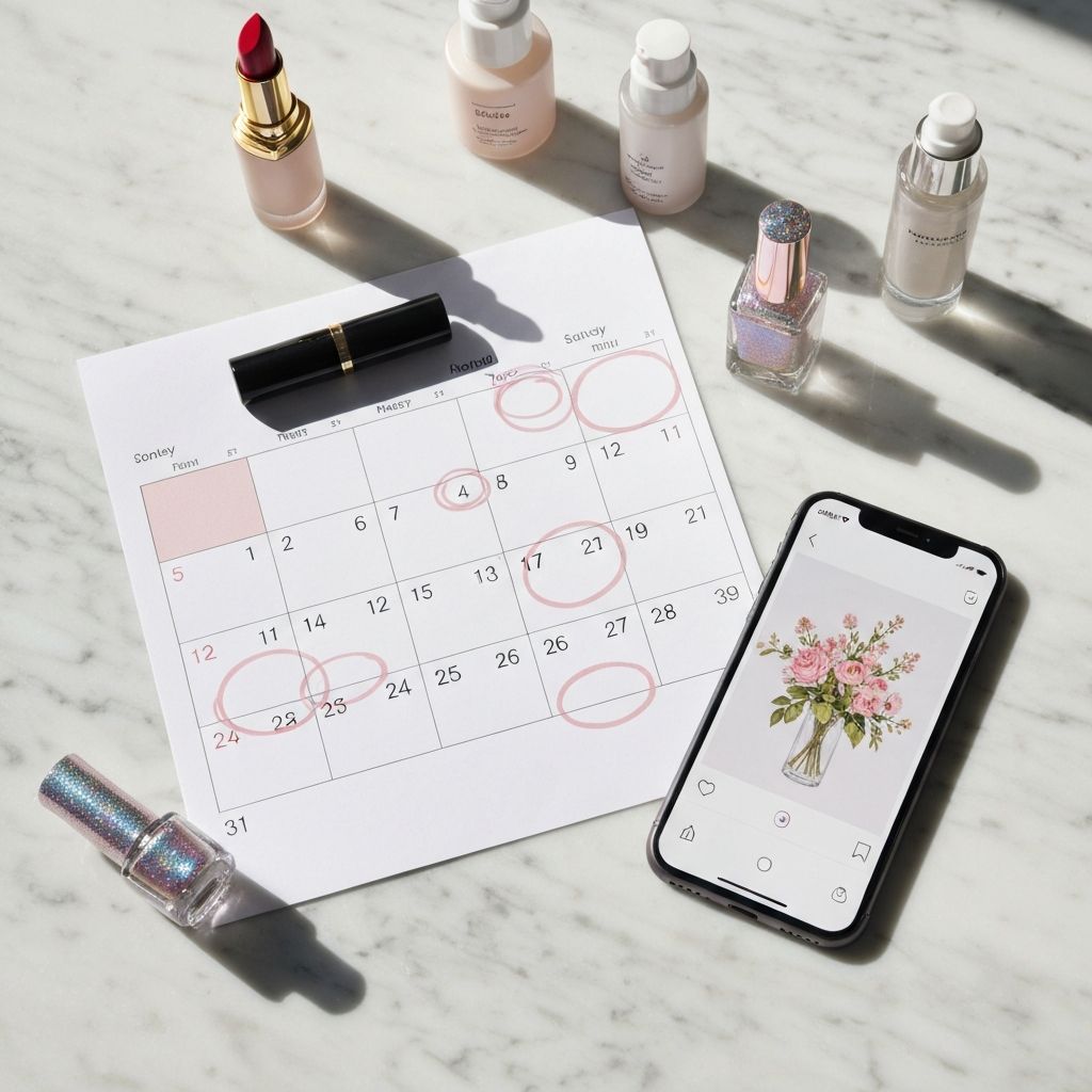 Calendar with hidden promo opportunities highlighted